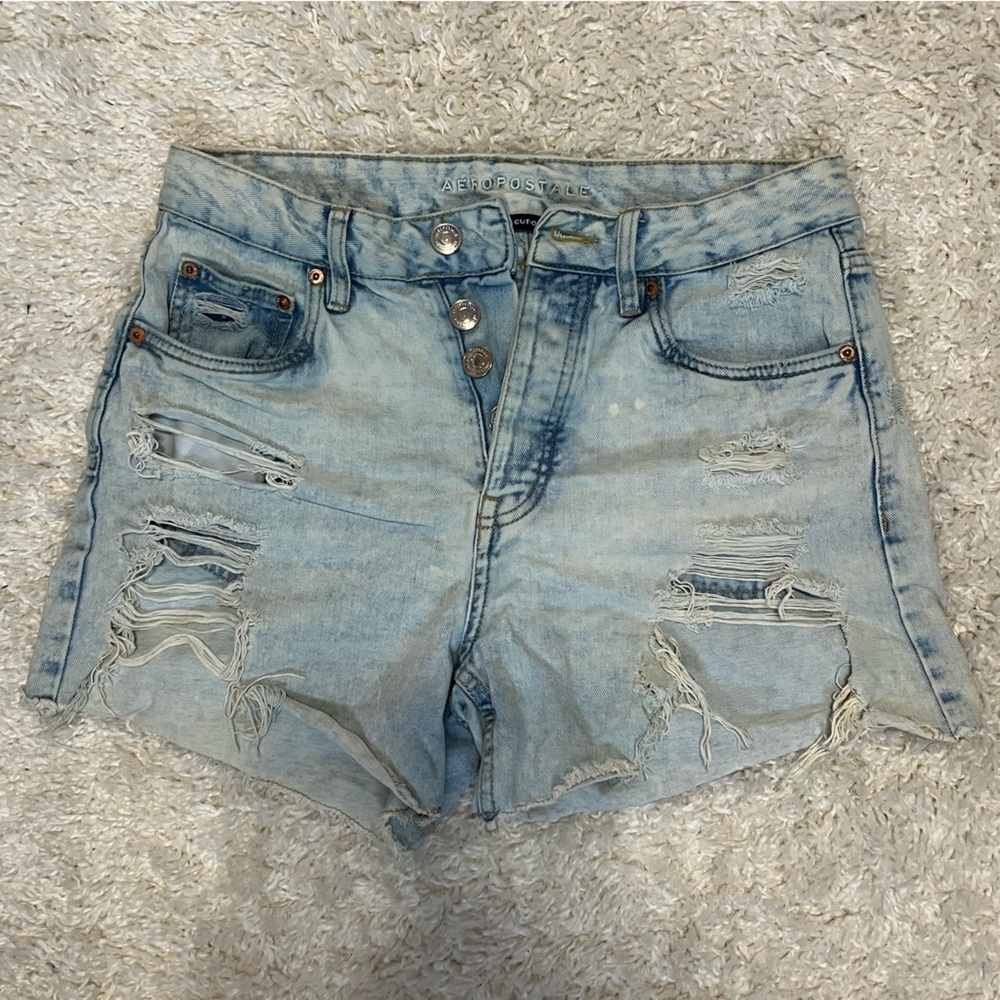 Aeropostale Light Blue Denim Shorts